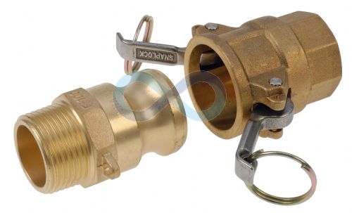 Brass Cam & Groove Couplings 1/2