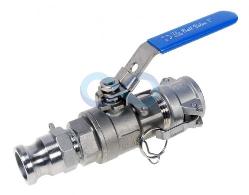 Ball valve/Camlock assembly S/Steel 1/2