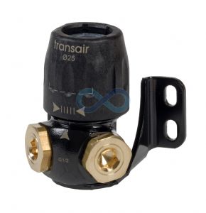 Transair Wall Bracket with 1, 2 or 3 outlets