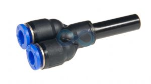 Metric Push In Plug In Y Reducer 4 - 12mm od