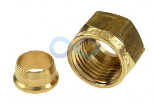 15MM OD Copper Olive - Copper (Brass Compression Fittings, Metric